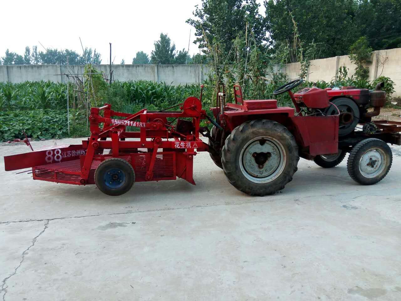 花生收獲機(jī)，新型花生收獲機(jī)，自動(dòng)回收落果的花生收獲機(jī)