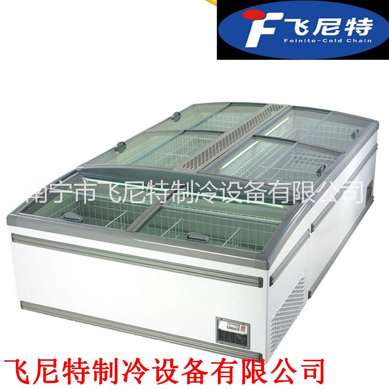 廣西組合島柜廠家，超市冷凍柜廠家，組合島柜尺寸，超市組合島柜廠家，低溫島柜品牌