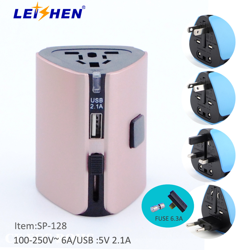 廠家批發(fā)轉換插頭旅行插座 USB多功能轉換插頭 航空禮品定制旅行轉換插頭插座