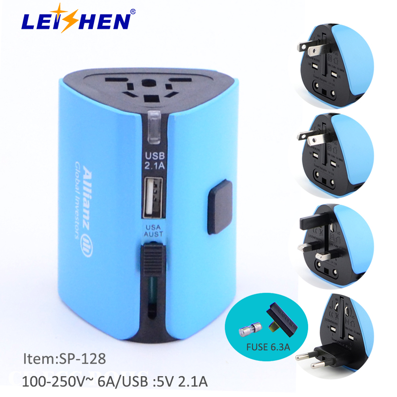 廠家批發(fā)轉換插頭旅行插座 USB多功能轉換插頭 航空禮品定制旅行轉換插頭插座