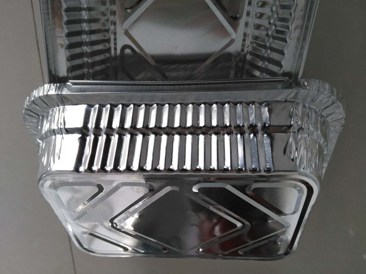 錫紙盒焗飯焗面焗意粉 配紙蓋 方形鋁箔餐盒 外賣打包飯盒 650ml