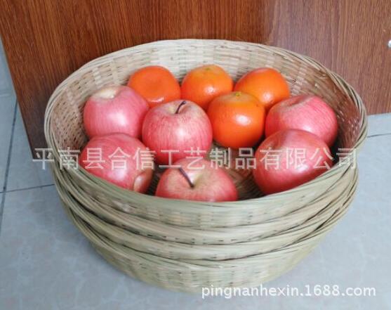 天然竹編小竹籃/手提籃/圓形竹編果疏籃/超市竹籃/批發(fā)零售