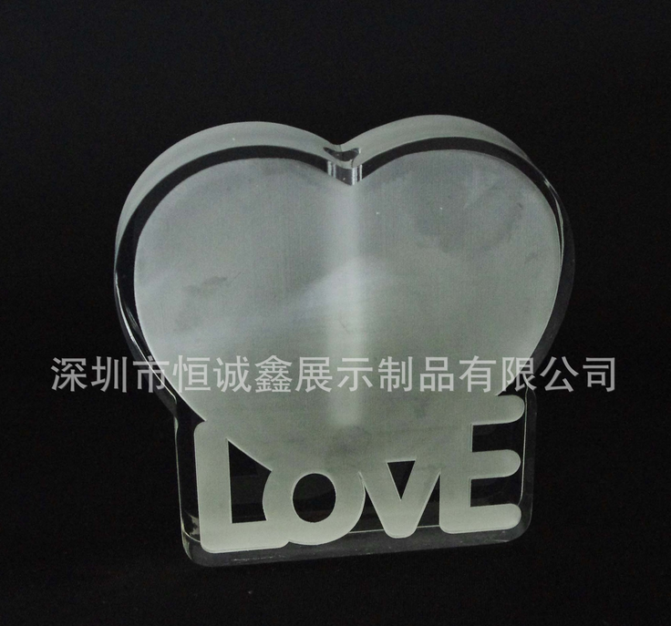 透明亞克力心形LOVE插花架