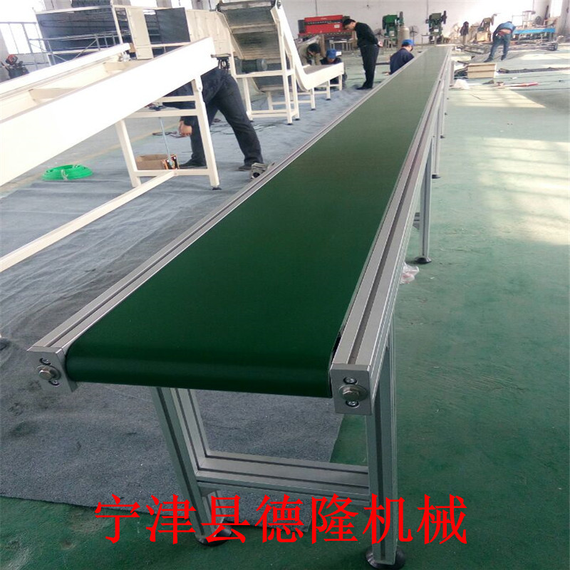 工業(yè)傳送帶皮帶輸送機生產(chǎn)流水線工作臺快遞輸送帶小型傳送機