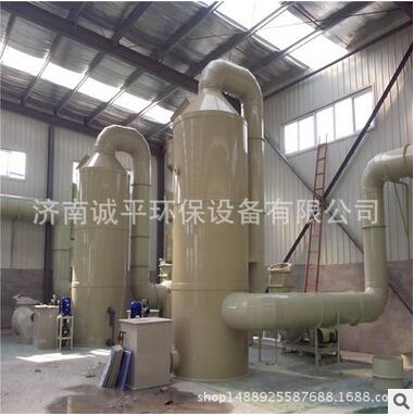 濟南定制生產臥式噴淋塔 工業(yè)廢氣處理凈化設備 噴淋洗滌塔