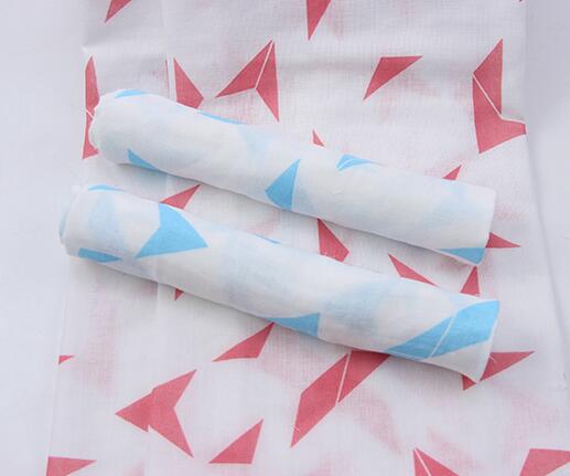 幾何飛機(jī)嬰兒服裝純棉雙層紗布