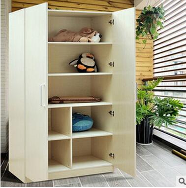 新款簡(jiǎn)約現(xiàn)代防塵陽(yáng)臺(tái)柜兒童收納柜衣柜兩門家用落地儲(chǔ)物柜子