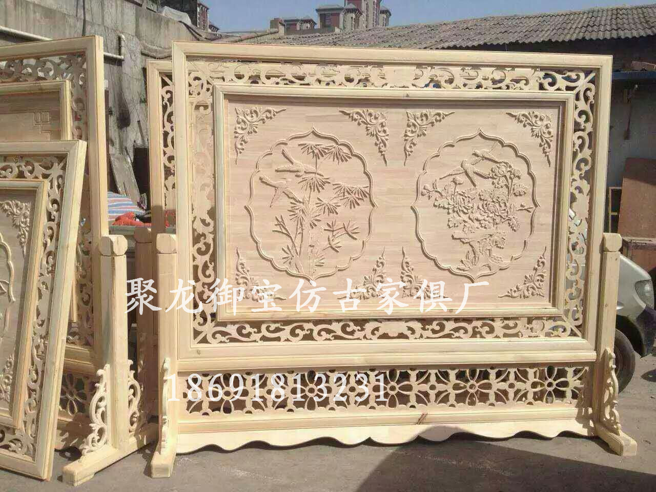 西安古典屏風 家居屏風 仿古屏風