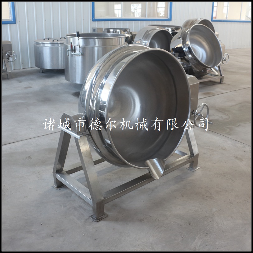 不銹鋼蒸煮夾層鍋 手搖倒料夾層鍋 中藥各種藥材熬制蒸煮鍋