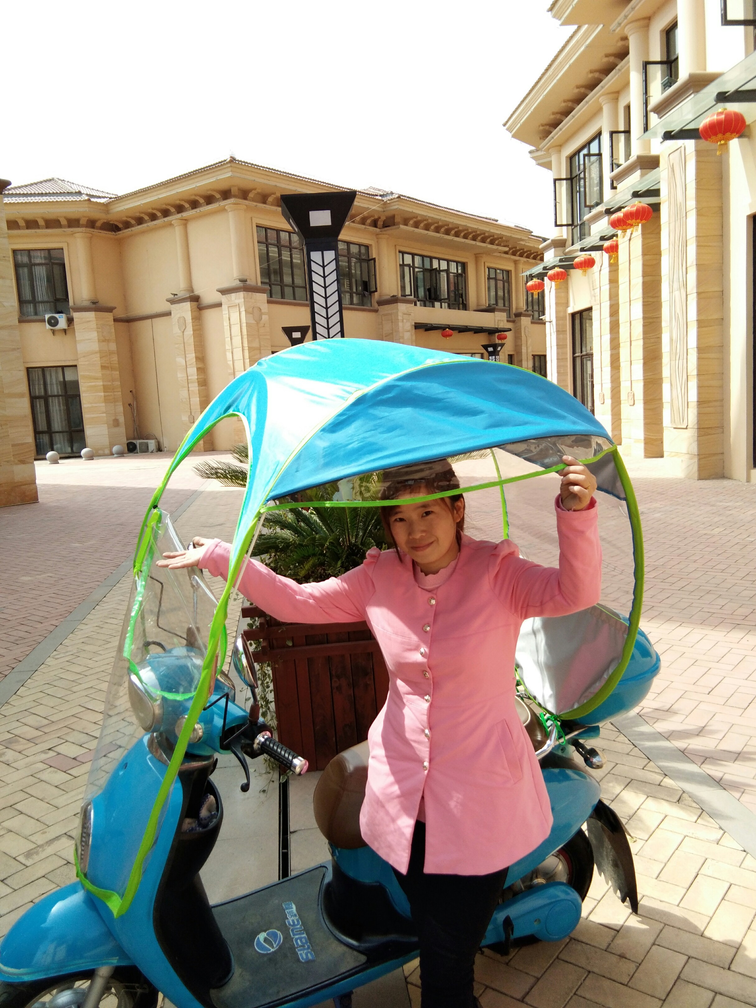 電動車遮陽傘雨棚廣告?zhèn)銚跤昱?  title=