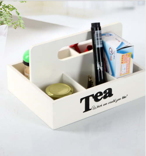 zakka雜貨歐式風(fēng)格時(shí)尚多功能收納盒化妝品收納 桌面整理可手提