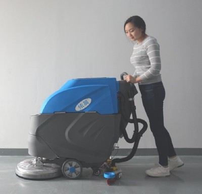 深圳市火車(chē)站用手推式洗地機(jī)YZ-530 依晨手推式單刷洗地機(jī)