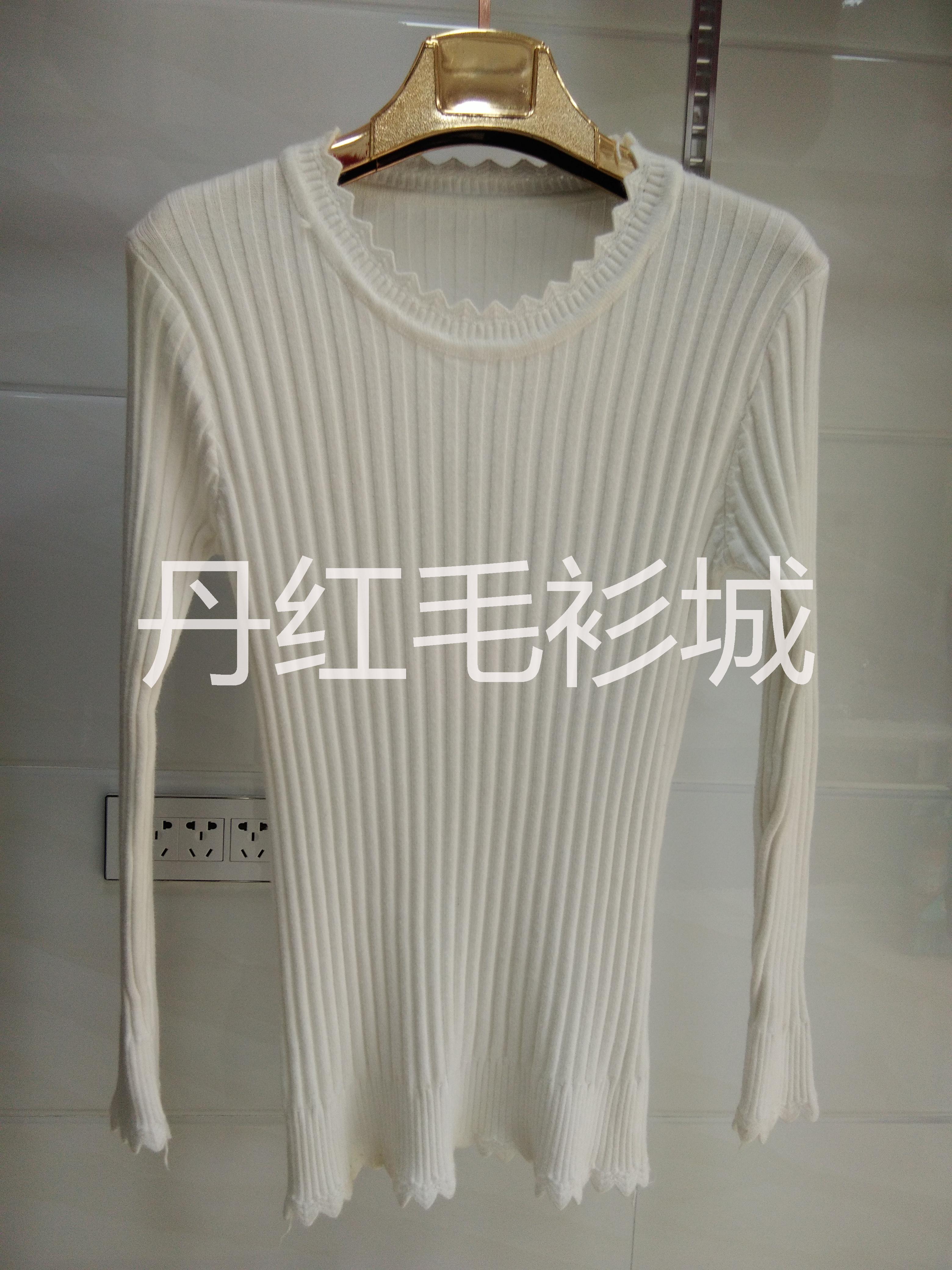 丹紅女式針織套頭衫