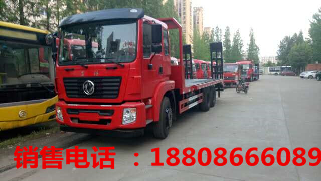 東風(fēng)后八輪平板挖機拖板車  國五東風(fēng)25噸挖掘機運輸車廠家報價