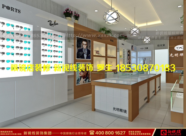 安徽眼鏡店裝修企業(yè)烤漆展柜生產(chǎn)廠家 眼鏡店裝修價(jià)格