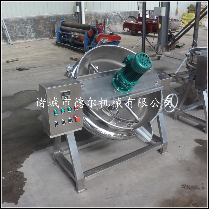 云南涼粉機 電加熱不銹鋼帶攪拌夾層鍋 可控溫