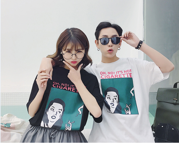 廣州市t恤男短袖情侶裝夏裝2017新款批發(fā)*惠