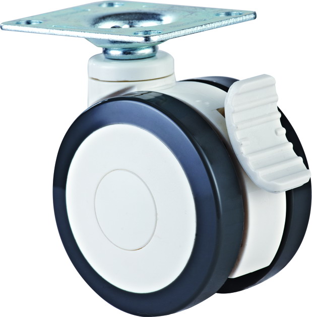 3寸平底萬向雙輪 *靜音腳輪 醫(yī)用器械輪 醫(yī)用輪
