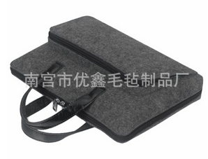 廠家供應(yīng)毛氈電腦包 平板電腦收納包 定制時尚手提毛氈電腦包