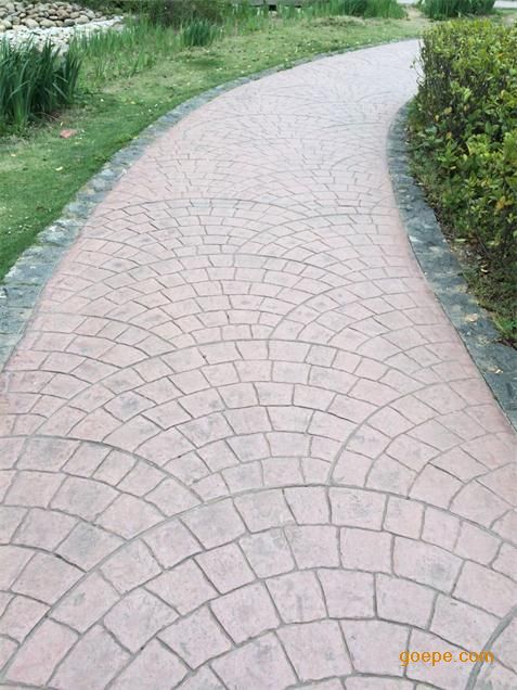 彩色壓模地坪--上海路羿地坪廠家
