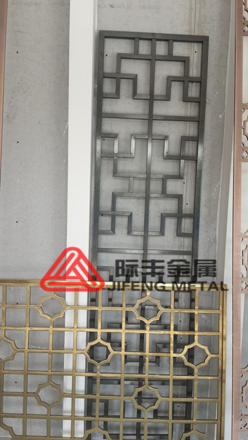 拉絲黑鈦金不銹鋼屏風(fēng) 拉絲黑鈦金不銹鋼屏風(fēng) 廠家直銷