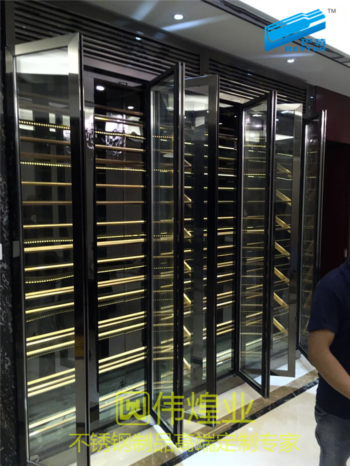 不銹鋼酒柜 酒架 定制酒柜 恒溫酒柜 不銹鋼酒柜廠家