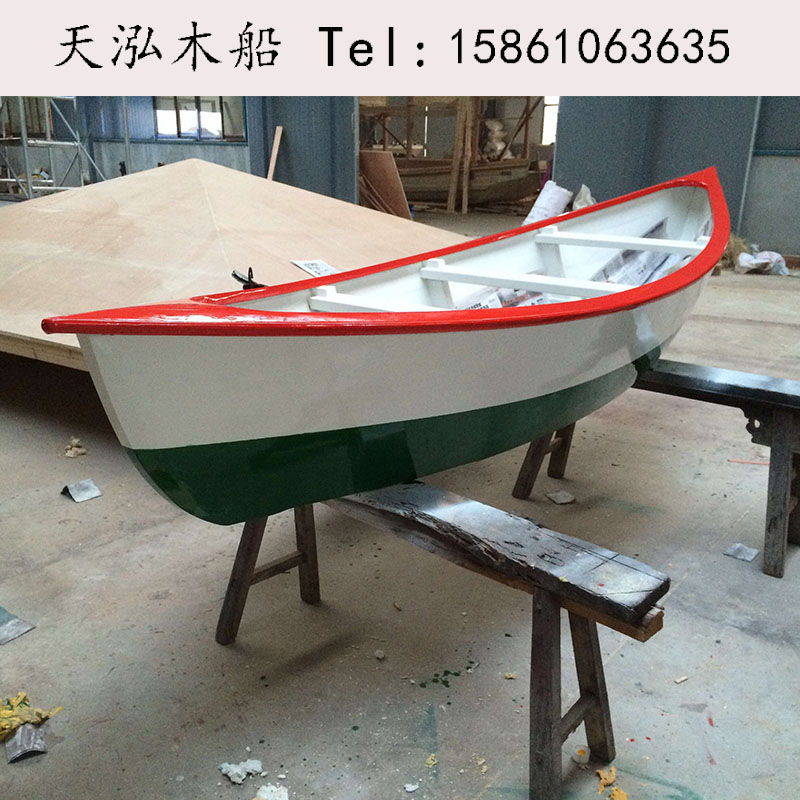 天泓木船定做熱銷尖頭船兩頭尖船