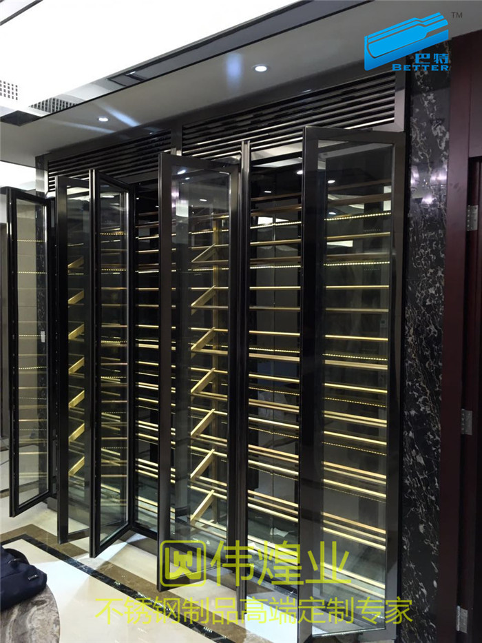 不銹鋼酒柜 酒架 定制酒柜 恒溫酒柜 不銹鋼酒柜廠家