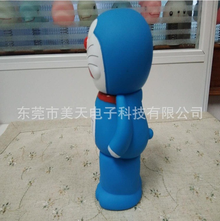 創(chuàng)意禮品搞怪表情叮當(dāng)貓存錢罐 搪膠多啦A夢(mèng)玩具擺件 兒童禮物
