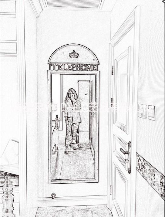 復(fù)古穿衣鏡落地鏡試衣鏡