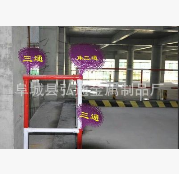 建筑工地安全文明施工防護欄配件 樓梯防護扶手欄桿 四通 底座