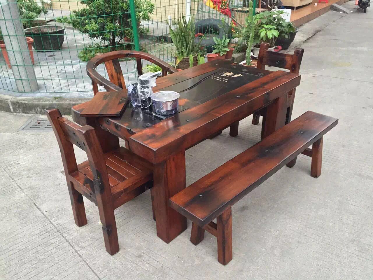 老船木茶桌 老船木茶桌批發(fā) 老船木茶桌零售 老船木茶幾