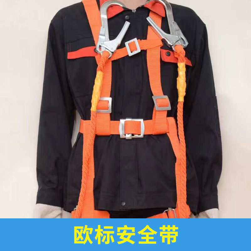 歐標(biāo)安全帶  高空作業(yè)雙背保險帶消防安全高空防墜救援防護帶