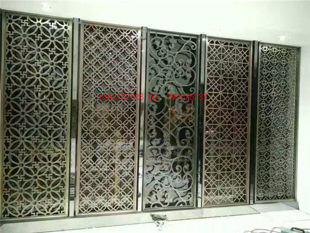 不銹鋼鏤空隔斷 不銹鋼屏風(fēng)背景墻
