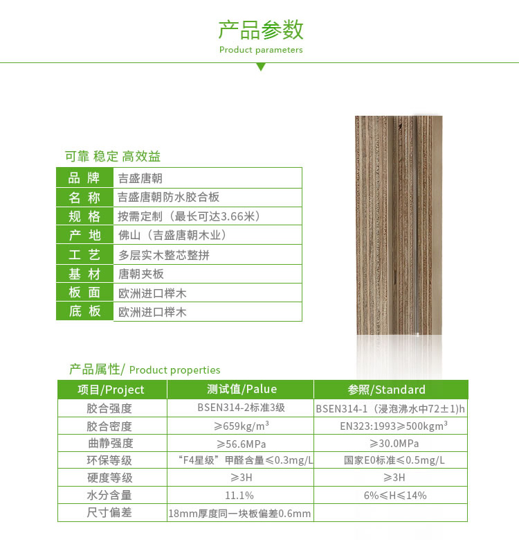 吉盛18mmF四*健康環(huán)保板材