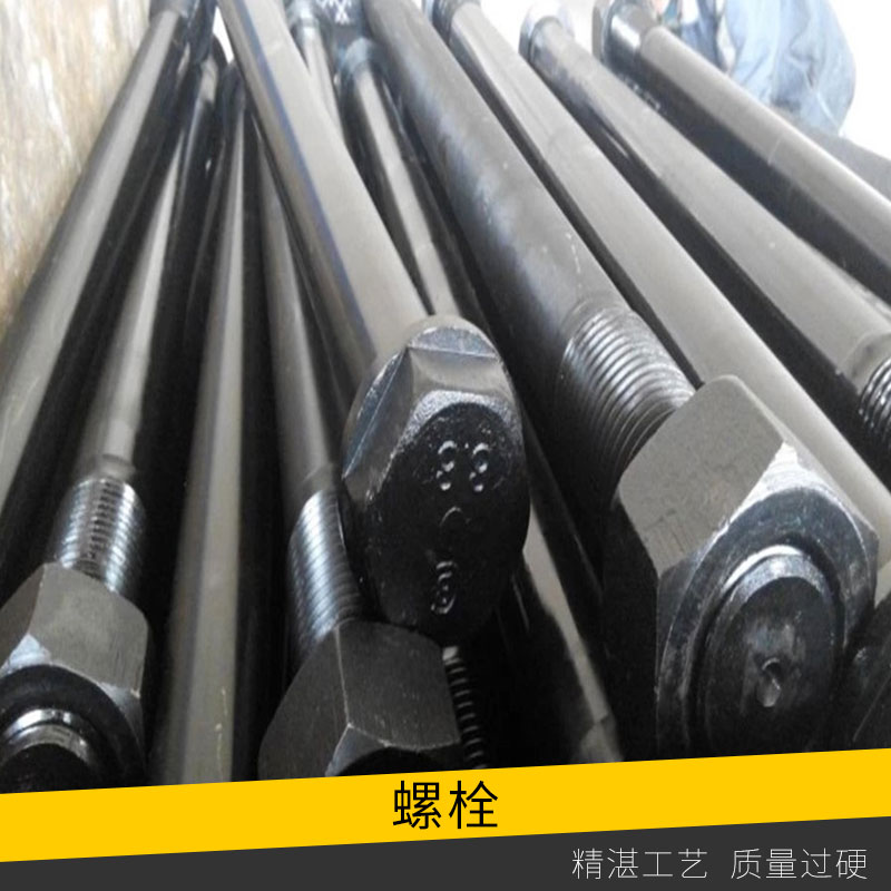 交通設(shè)施高速公路防撞護欄螺栓外螺紋六角氧化發(fā)黑防腐防盜卸螺栓