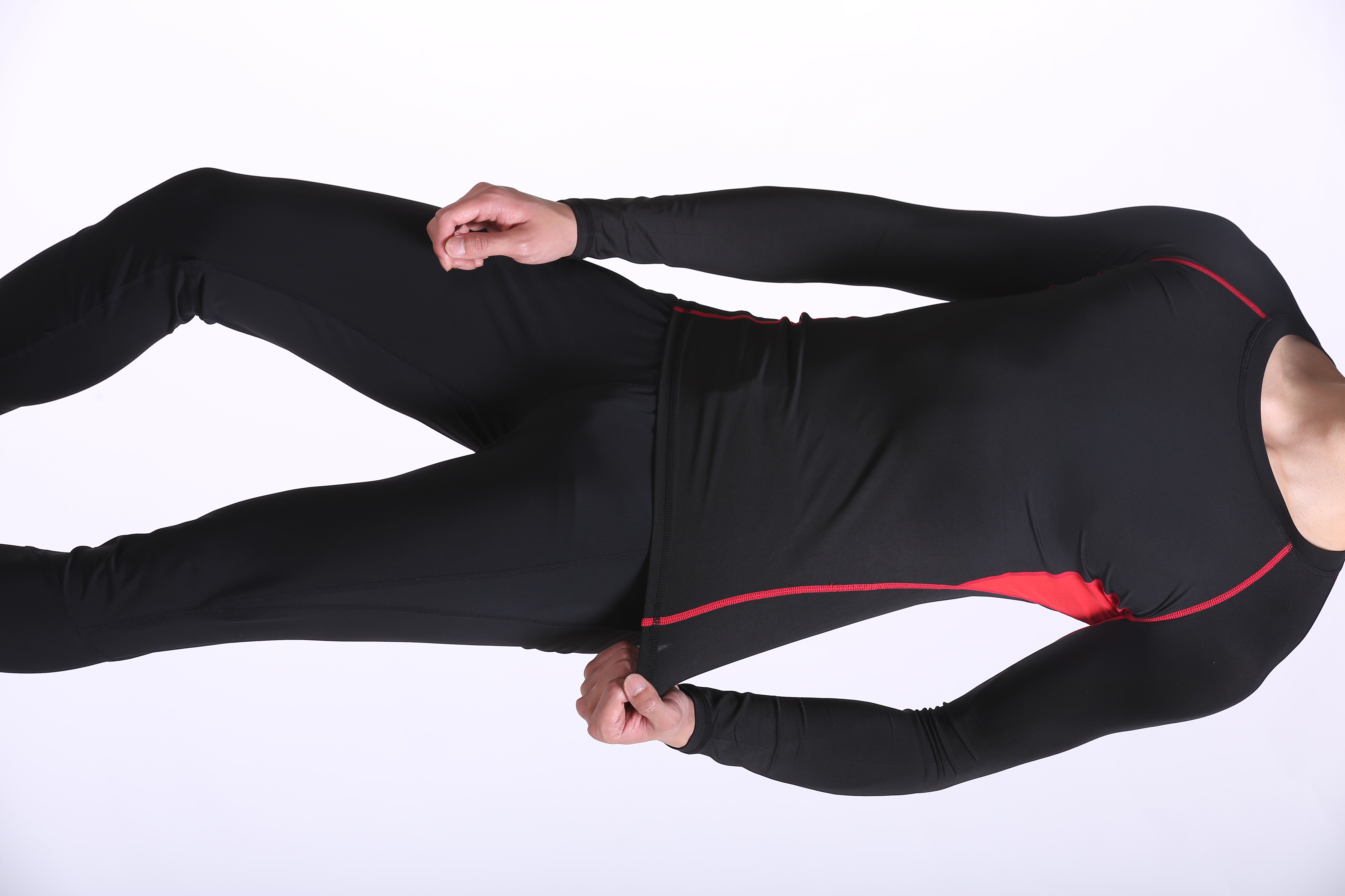 加工定制瑜伽服男式秋冬裝圓領(lǐng)長(zhǎng)袖