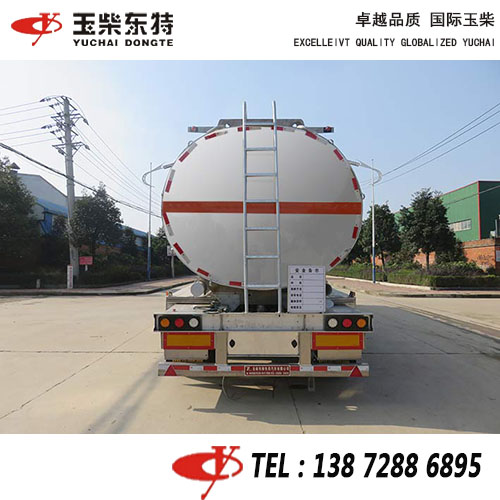 42.2立方鋁合金食用油保溫半掛33噸半掛食用油罐車