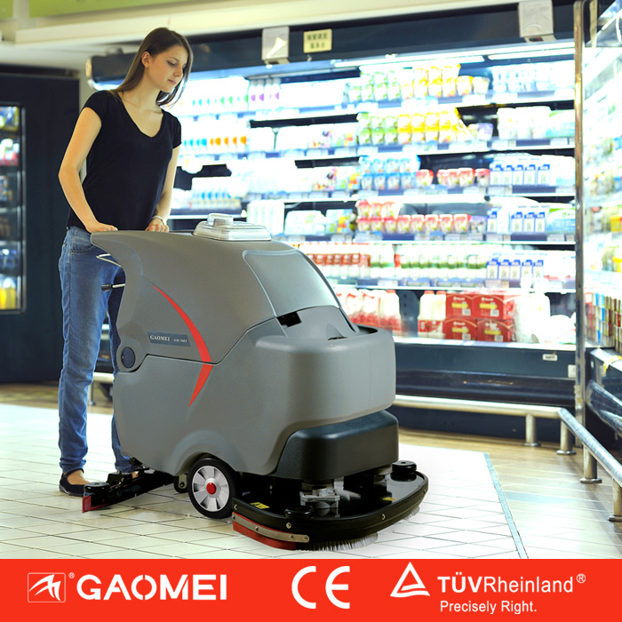 無錫供應(yīng)高美雙刷洗地機(jī)  商場超市全自動(dòng)手推式洗地機(jī)