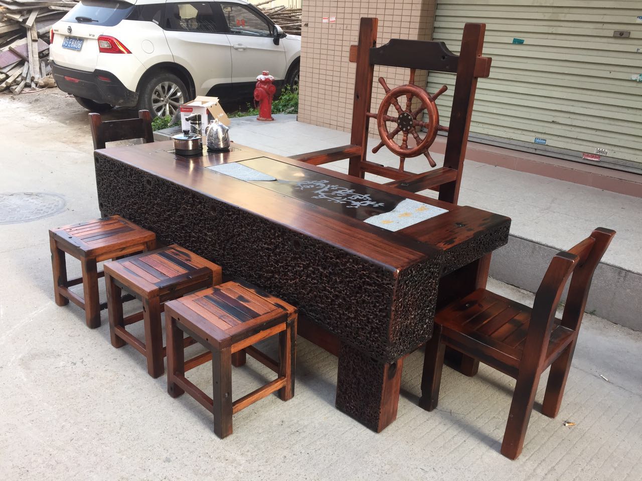 老船木龍骨茶桌