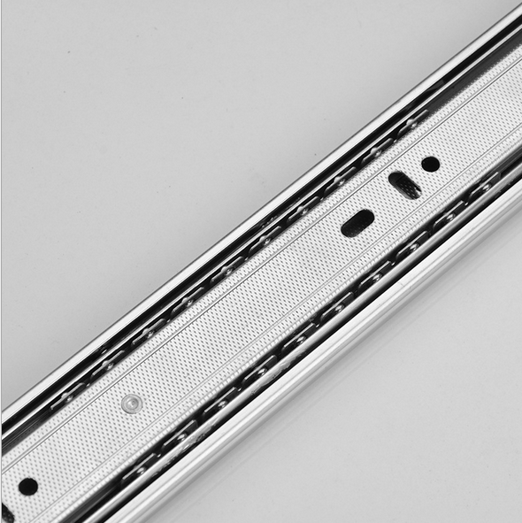 42 滑軌廠家 抽屜鋼珠軌道 櫥柜家具道軌 三節(jié)三折滑道 門窗五