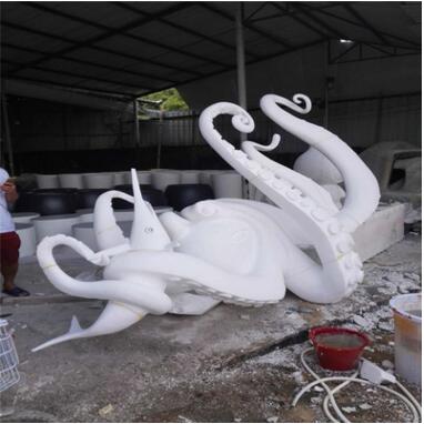 仿真海洋生物雕塑 海鮮店水景雕塑擺件  玻璃鋼海鮮龍蝦雕塑擺件