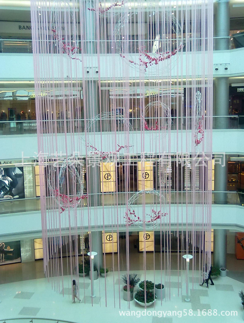 專業(yè)設(shè)計商場美陳景觀布置中庭吊掛空間設(shè)計商業(yè)美陳*