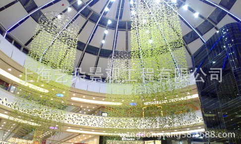 專業(yè)設(shè)計商場美陳景觀布置中庭吊掛空間設(shè)計商業(yè)美陳*