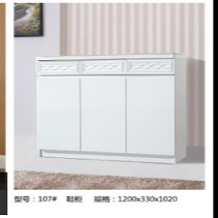 純白烤漆鞋柜   純白鞋柜    家具廠   板式家具