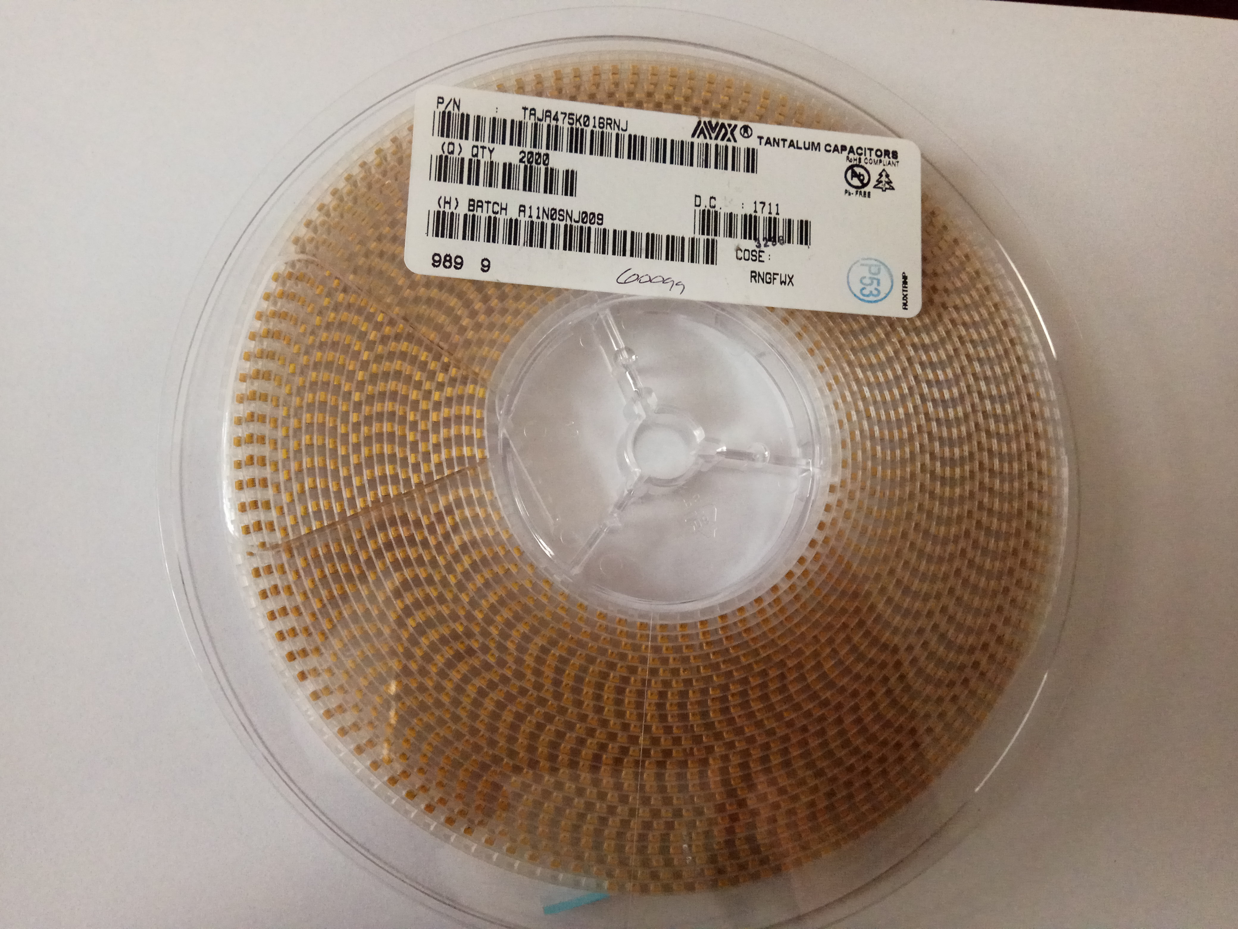 AVX鉭電容TAJB106K016RNJ