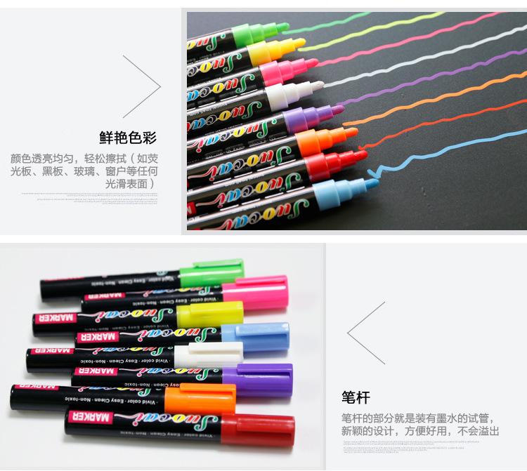 索彩SC5060 熒光筆 馬克筆 6mm圓頭/斜頭 水性大頭筆 6mm 熒光筆