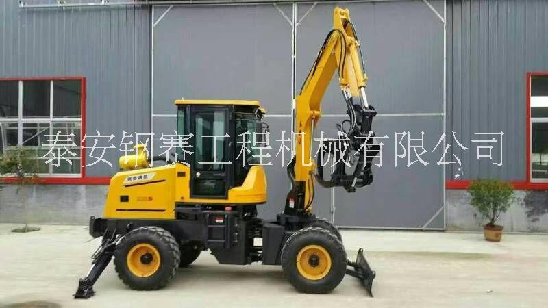 陜西輪式小型挖掘機(jī)@ 陜西30膠輪挖掘機(jī)@能破碎能抓能挖的挖掘機(jī)