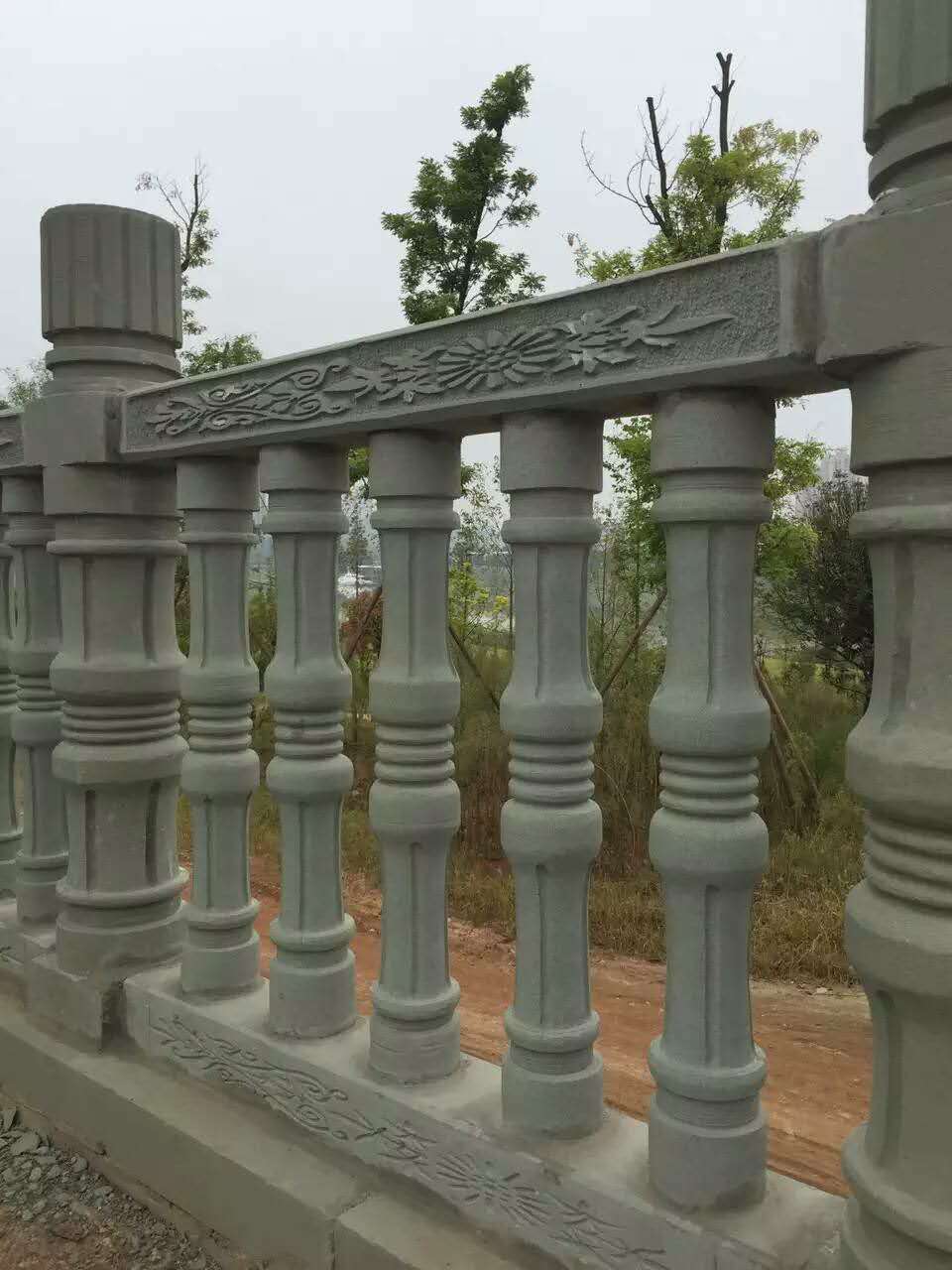 青砂石欄板 青砂石欄桿