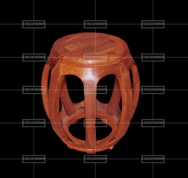 新會紅木家具廠家批發(fā)中式仿古全實木花梨木家具圓凳鼓凳換鞋凳子